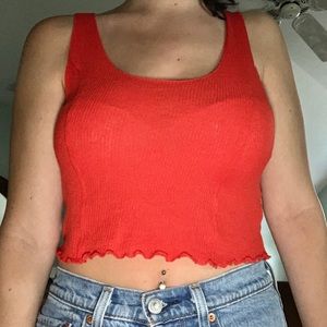 Orange Urban Outfitter Crop Top